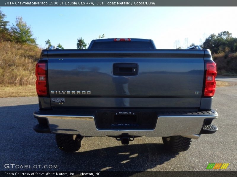 Blue Topaz Metallic / Cocoa/Dune 2014 Chevrolet Silverado 1500 LT Double Cab 4x4