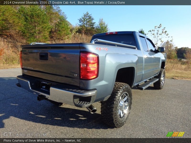 Blue Topaz Metallic / Cocoa/Dune 2014 Chevrolet Silverado 1500 LT Double Cab 4x4