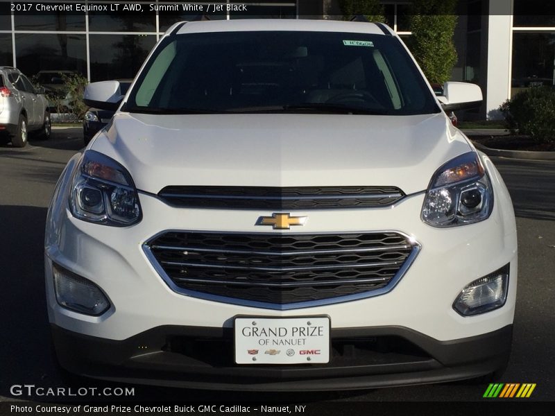 Summit White / Jet Black 2017 Chevrolet Equinox LT AWD