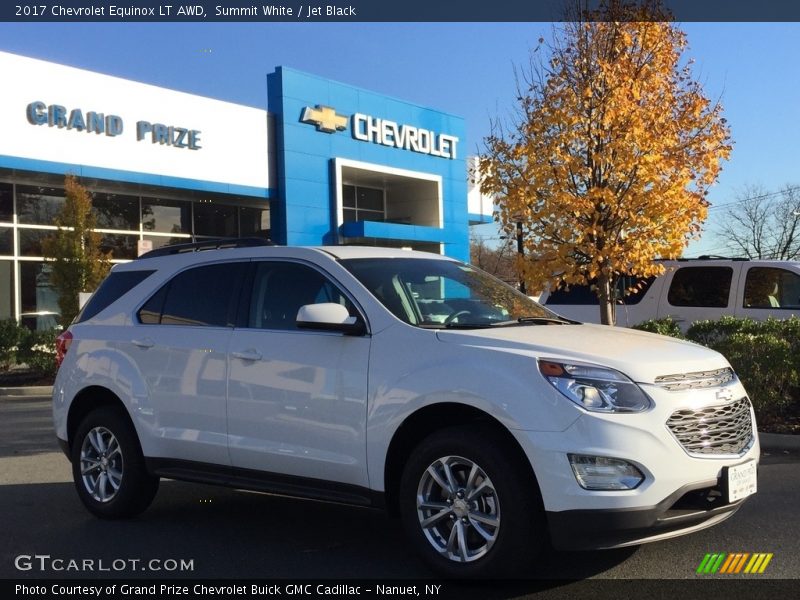 Summit White / Jet Black 2017 Chevrolet Equinox LT AWD