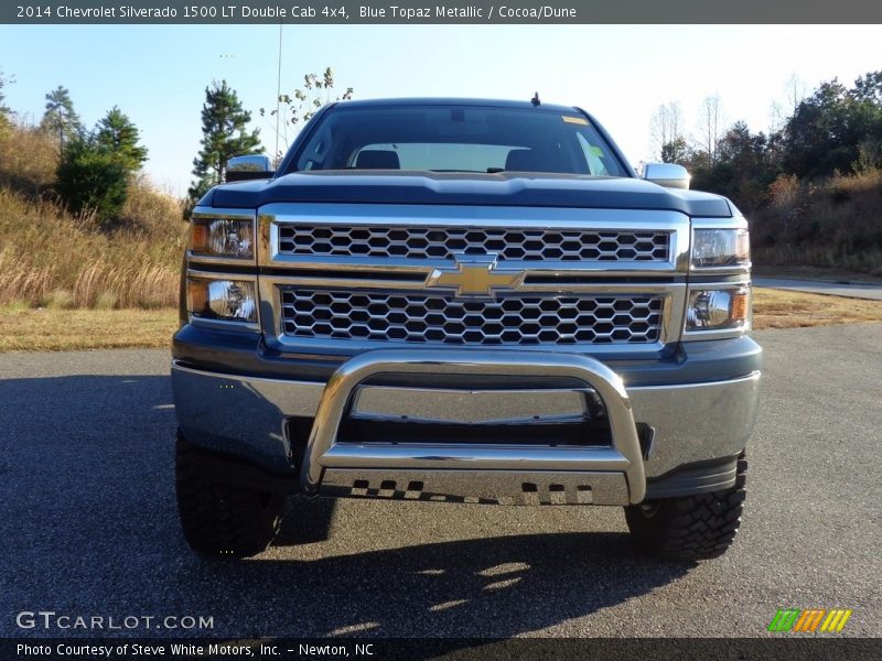 Blue Topaz Metallic / Cocoa/Dune 2014 Chevrolet Silverado 1500 LT Double Cab 4x4