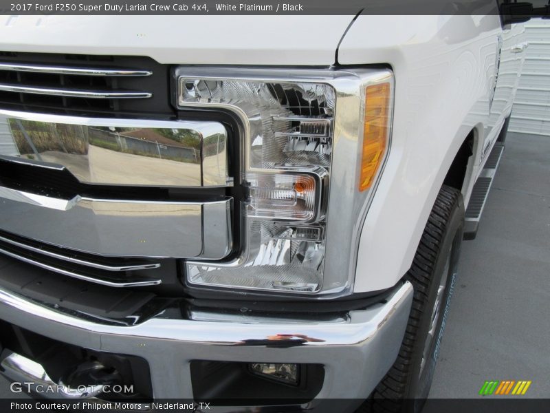 White Platinum / Black 2017 Ford F250 Super Duty Lariat Crew Cab 4x4
