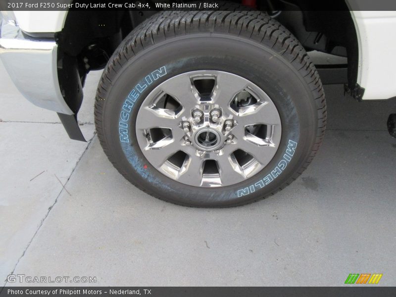 White Platinum / Black 2017 Ford F250 Super Duty Lariat Crew Cab 4x4