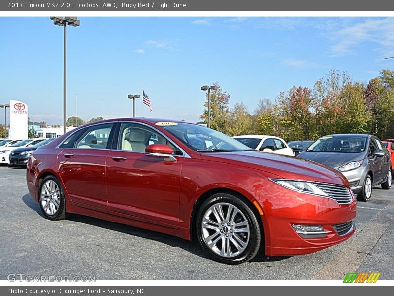 Ruby Red / Light Dune 2013 Lincoln MKZ 2.0L EcoBoost AWD