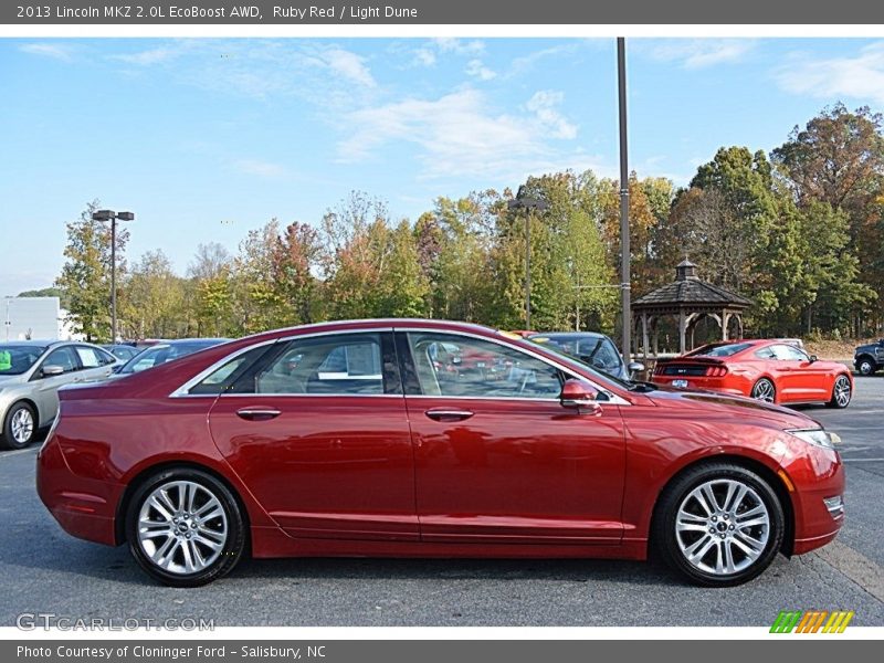 Ruby Red / Light Dune 2013 Lincoln MKZ 2.0L EcoBoost AWD