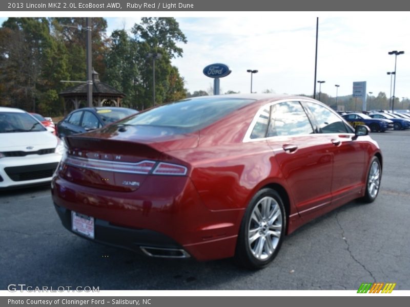 Ruby Red / Light Dune 2013 Lincoln MKZ 2.0L EcoBoost AWD