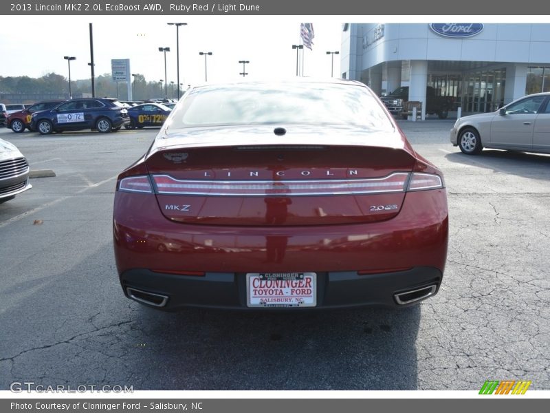 Ruby Red / Light Dune 2013 Lincoln MKZ 2.0L EcoBoost AWD