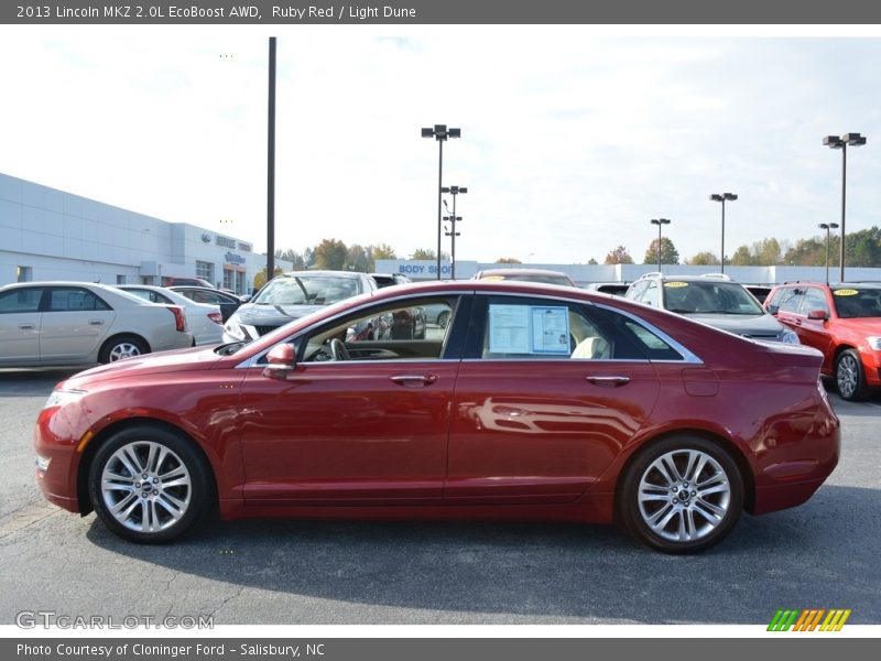 Ruby Red / Light Dune 2013 Lincoln MKZ 2.0L EcoBoost AWD