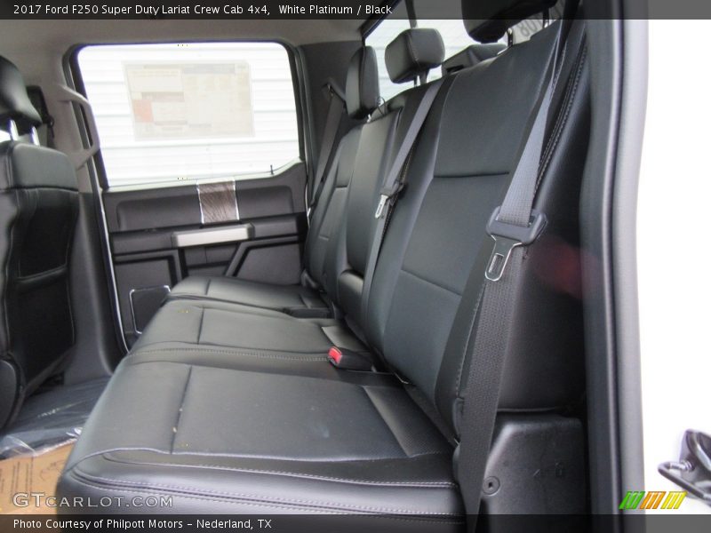 Rear Seat of 2017 F250 Super Duty Lariat Crew Cab 4x4