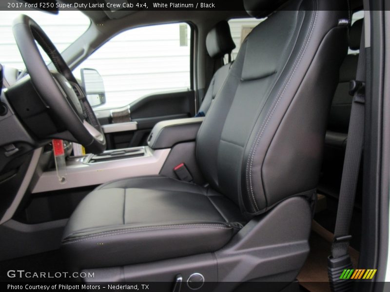 Front Seat of 2017 F250 Super Duty Lariat Crew Cab 4x4