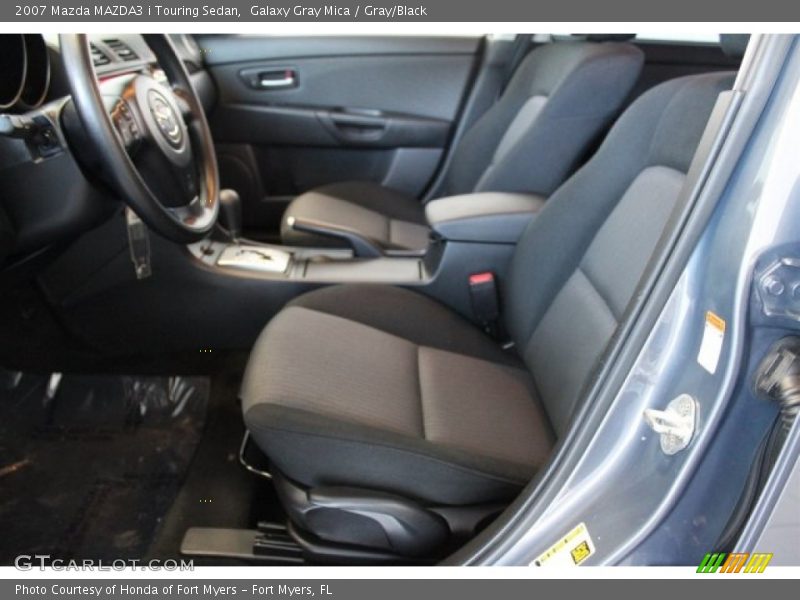 Galaxy Gray Mica / Gray/Black 2007 Mazda MAZDA3 i Touring Sedan