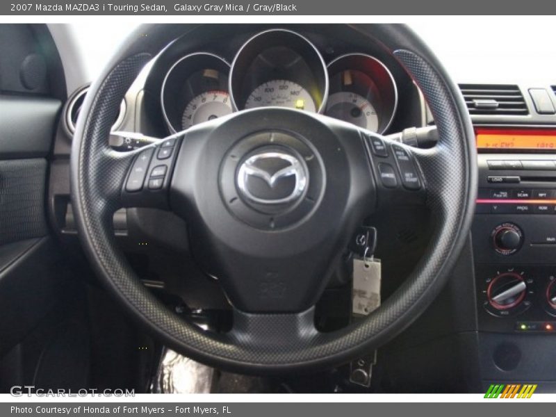 Galaxy Gray Mica / Gray/Black 2007 Mazda MAZDA3 i Touring Sedan