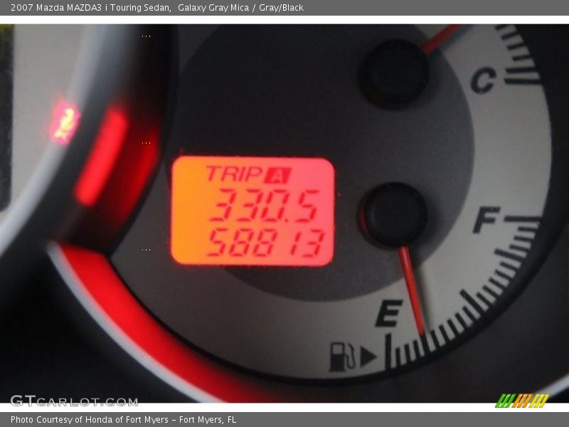Galaxy Gray Mica / Gray/Black 2007 Mazda MAZDA3 i Touring Sedan