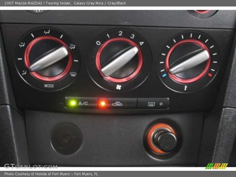 Galaxy Gray Mica / Gray/Black 2007 Mazda MAZDA3 i Touring Sedan