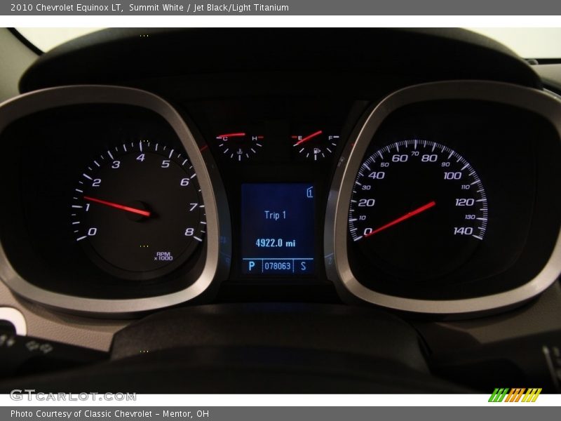Summit White / Jet Black/Light Titanium 2010 Chevrolet Equinox LT