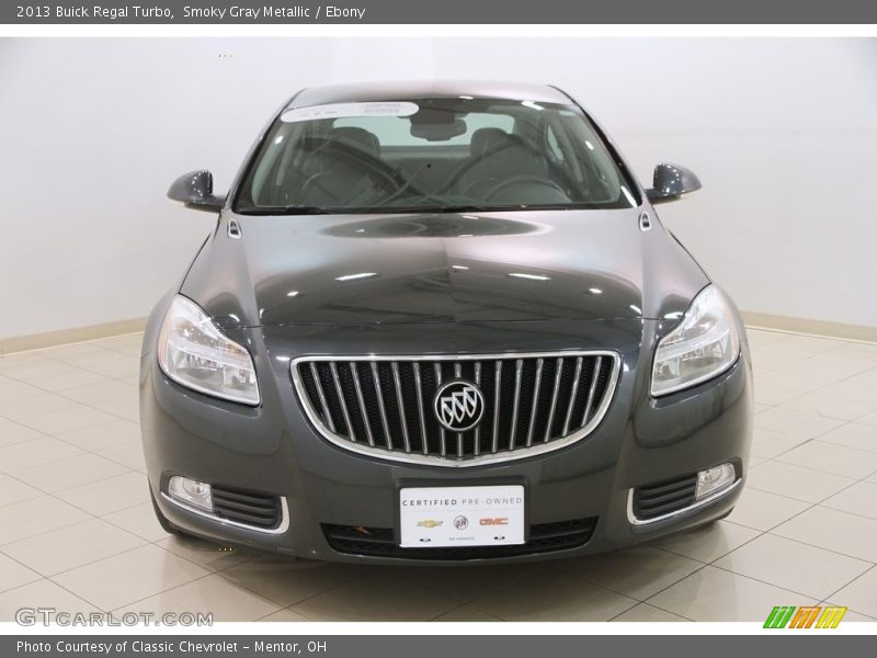 Smoky Gray Metallic / Ebony 2013 Buick Regal Turbo