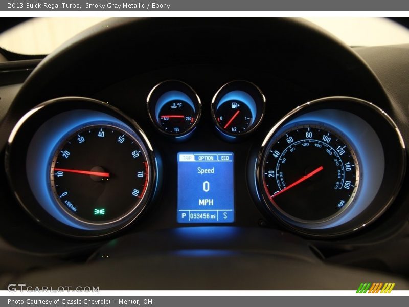 Smoky Gray Metallic / Ebony 2013 Buick Regal Turbo