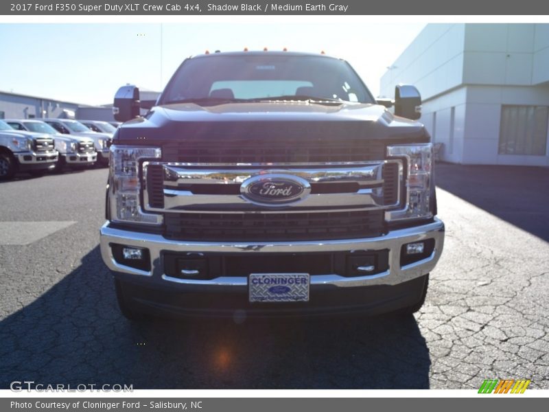 Shadow Black / Medium Earth Gray 2017 Ford F350 Super Duty XLT Crew Cab 4x4