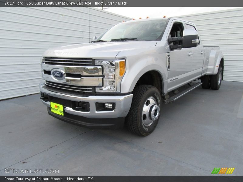Ingot Silver / Black 2017 Ford F350 Super Duty Lariat Crew Cab 4x4
