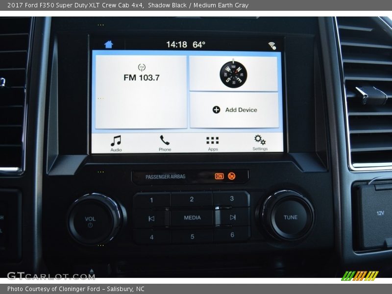 Shadow Black / Medium Earth Gray 2017 Ford F350 Super Duty XLT Crew Cab 4x4