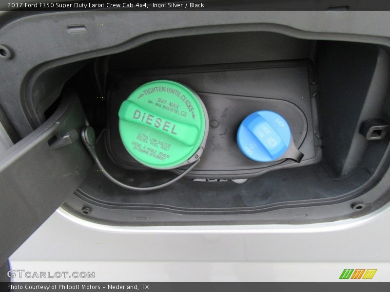 Ingot Silver / Black 2017 Ford F350 Super Duty Lariat Crew Cab 4x4