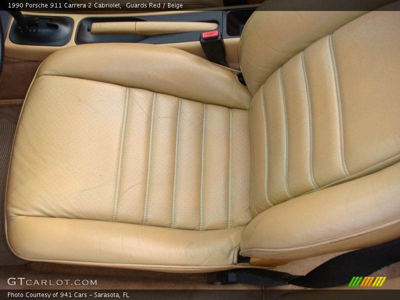 Front Seat of 1990 911 Carrera 2 Cabriolet