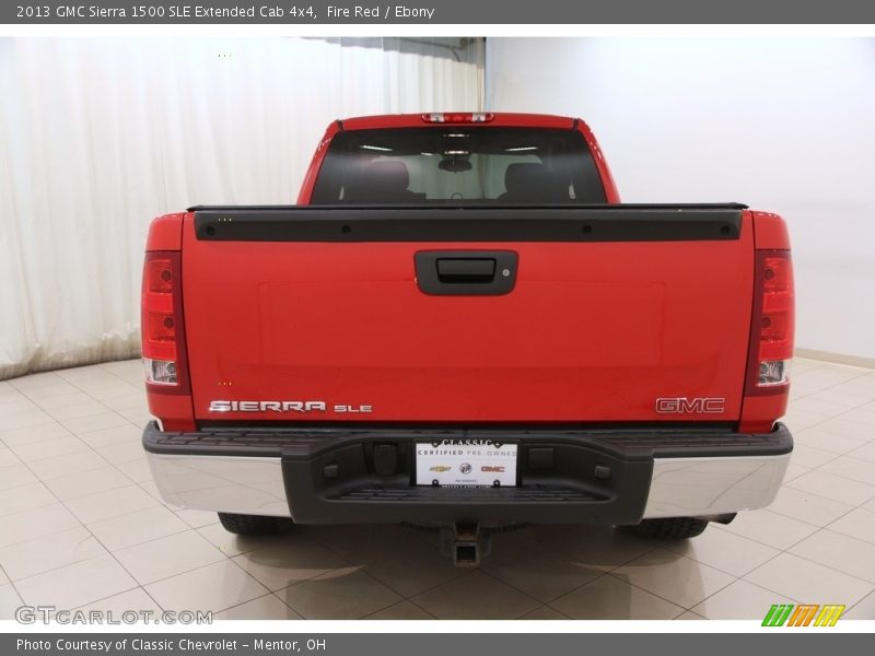 Fire Red / Ebony 2013 GMC Sierra 1500 SLE Extended Cab 4x4