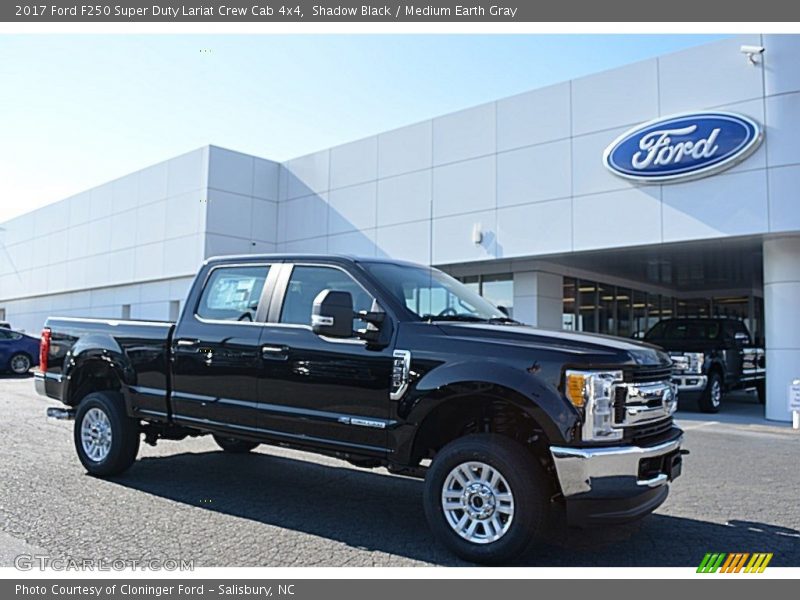 Shadow Black / Medium Earth Gray 2017 Ford F250 Super Duty Lariat Crew Cab 4x4