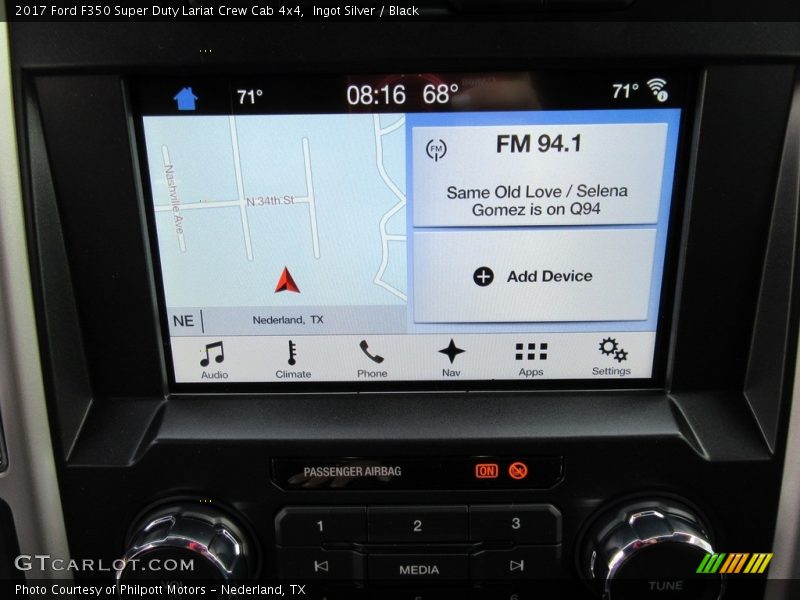 Navigation of 2017 F350 Super Duty Lariat Crew Cab 4x4