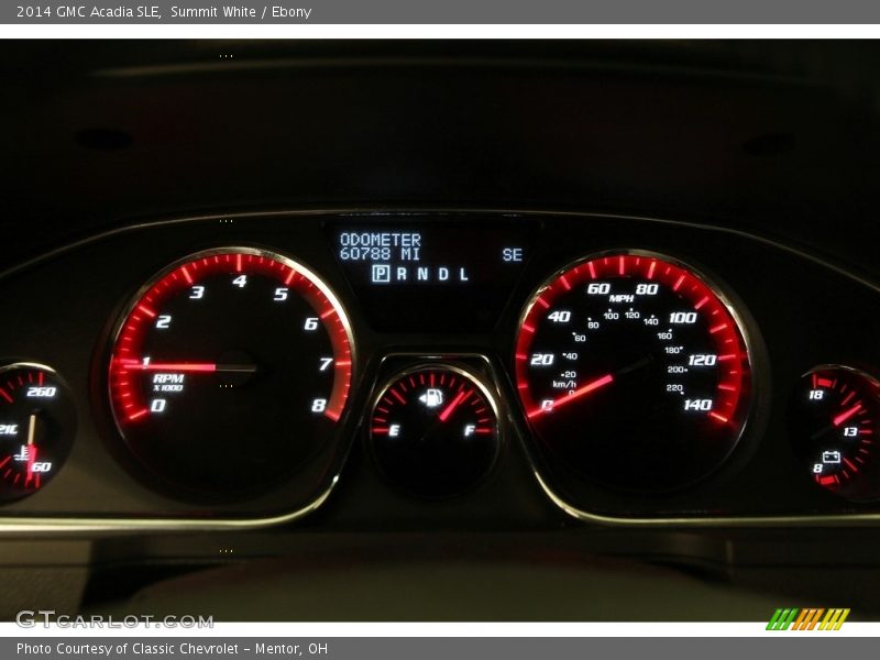 Summit White / Ebony 2014 GMC Acadia SLE