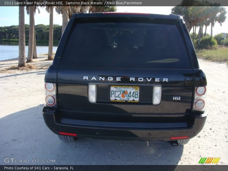 Santorini Black Metallic / Navy Blue/Parchment 2011 Land Rover Range Rover HSE