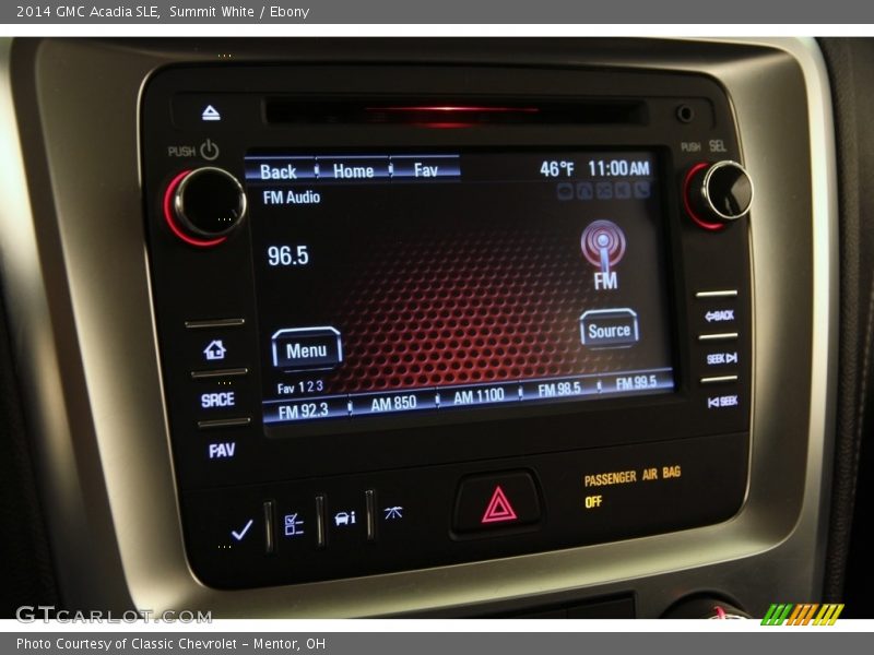 Summit White / Ebony 2014 GMC Acadia SLE