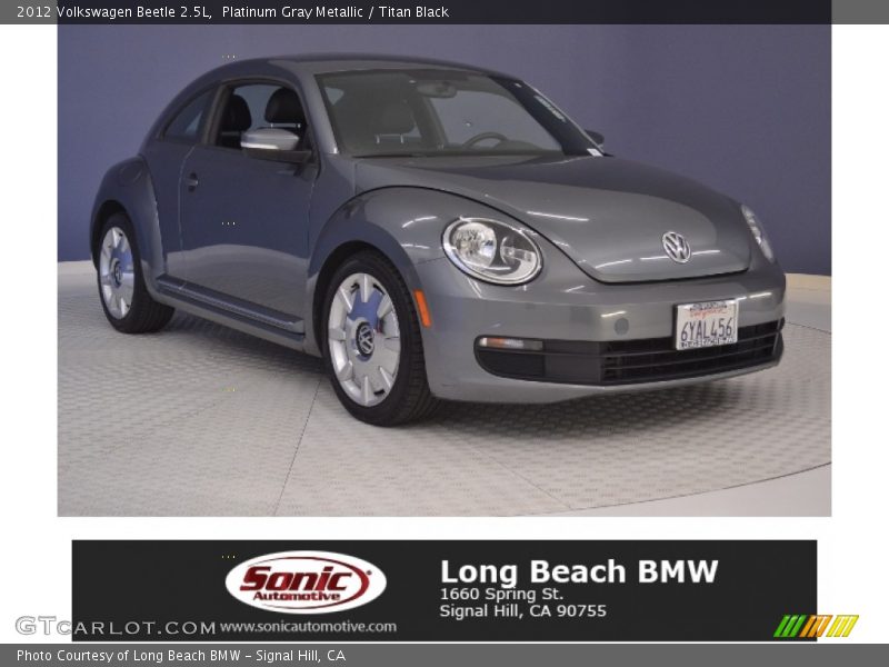 Platinum Gray Metallic / Titan Black 2012 Volkswagen Beetle 2.5L