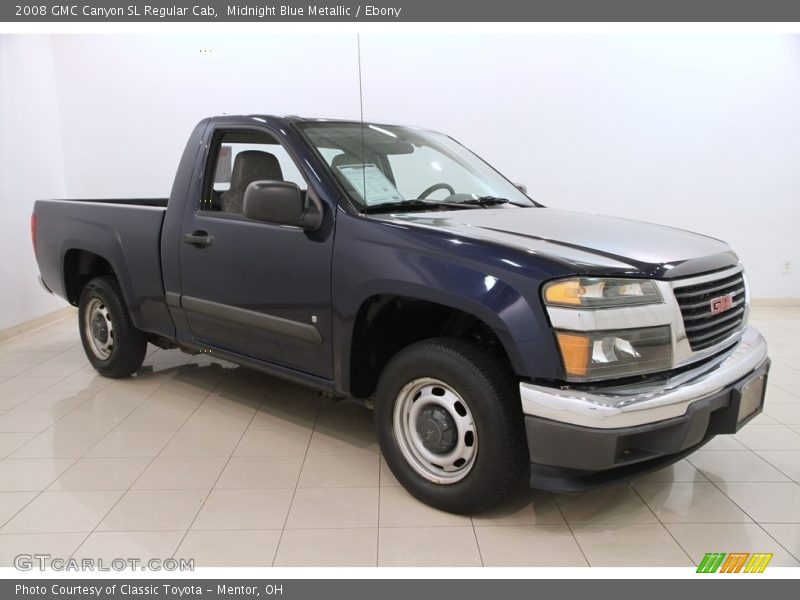 Midnight Blue Metallic / Ebony 2008 GMC Canyon SL Regular Cab