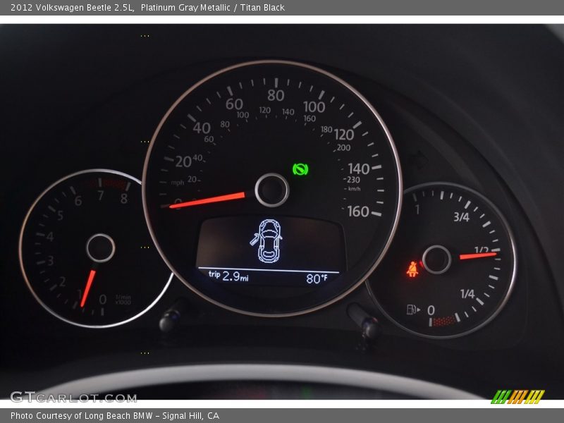 Platinum Gray Metallic / Titan Black 2012 Volkswagen Beetle 2.5L