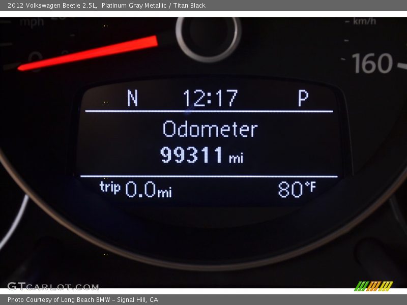 Platinum Gray Metallic / Titan Black 2012 Volkswagen Beetle 2.5L