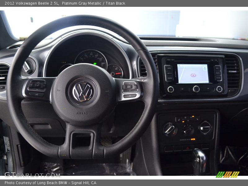 Platinum Gray Metallic / Titan Black 2012 Volkswagen Beetle 2.5L