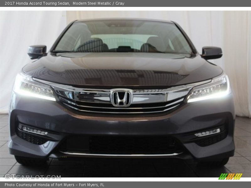 Modern Steel Metallic / Gray 2017 Honda Accord Touring Sedan