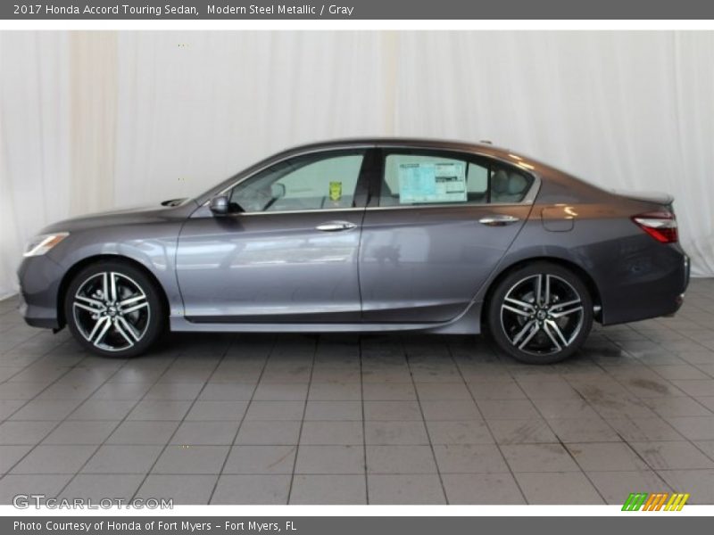Modern Steel Metallic / Gray 2017 Honda Accord Touring Sedan