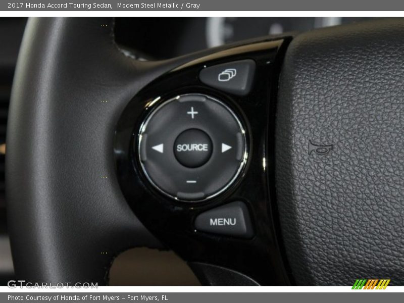 Modern Steel Metallic / Gray 2017 Honda Accord Touring Sedan