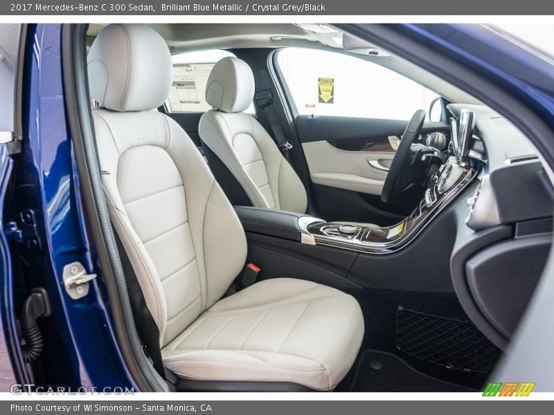 Brilliant Blue Metallic / Crystal Grey/Black 2017 Mercedes-Benz C 300 Sedan