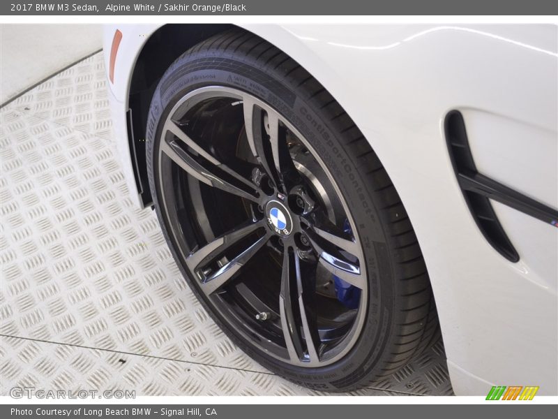 Alpine White / Sakhir Orange/Black 2017 BMW M3 Sedan