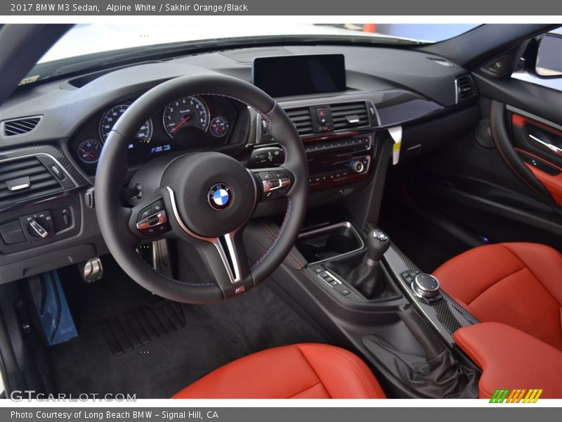  2017 M3 Sedan Sakhir Orange/Black Interior