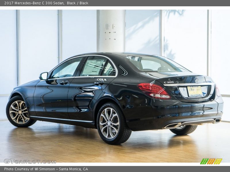 Black / Black 2017 Mercedes-Benz C 300 Sedan