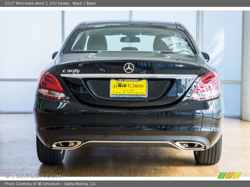 Black / Black 2017 Mercedes-Benz C 300 Sedan