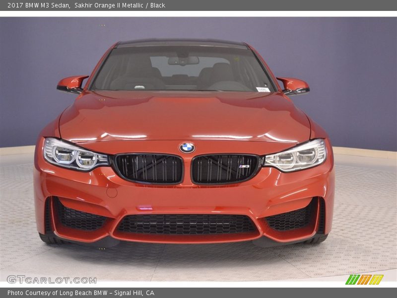 Sakhir Orange II Metallic / Black 2017 BMW M3 Sedan