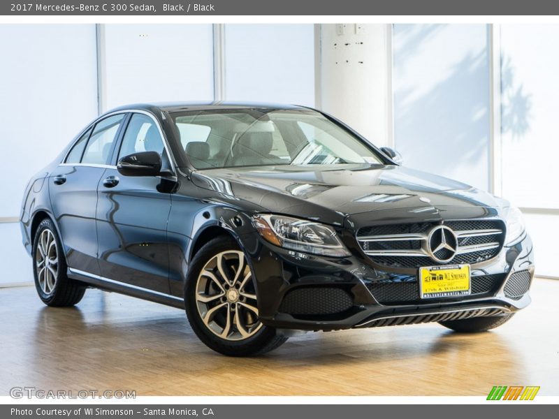 Black / Black 2017 Mercedes-Benz C 300 Sedan