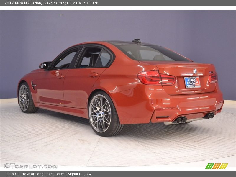 Sakhir Orange II Metallic / Black 2017 BMW M3 Sedan