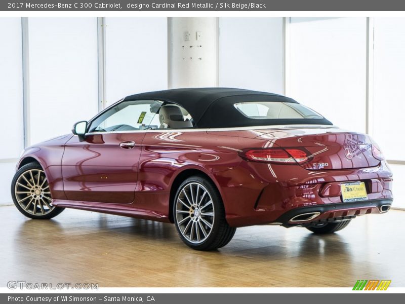 designo Cardinal Red Metallic / Silk Beige/Black 2017 Mercedes-Benz C 300 Cabriolet