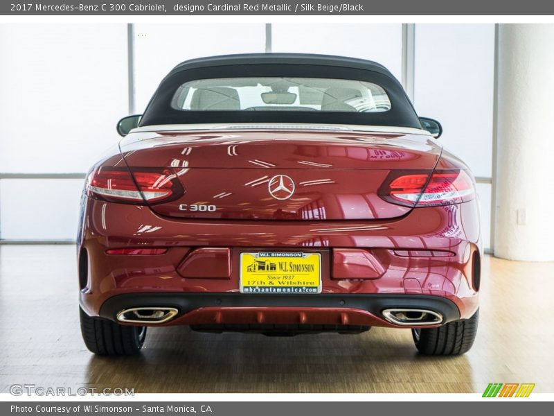 designo Cardinal Red Metallic / Silk Beige/Black 2017 Mercedes-Benz C 300 Cabriolet